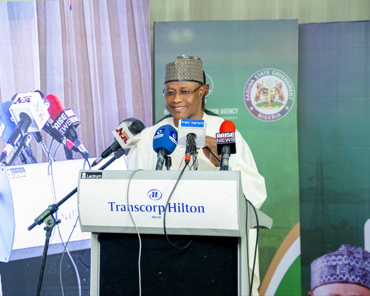 ubasanius's tweet image. It was my singular privilege to preside over the Renewable Energy Roundtable, organized by the Rural Electrification Agency (REA) in collaboration with the Kaduna State Government, convened under the theme: “From Policy to Impact: Sustaining the New Kaduna State Electricity…