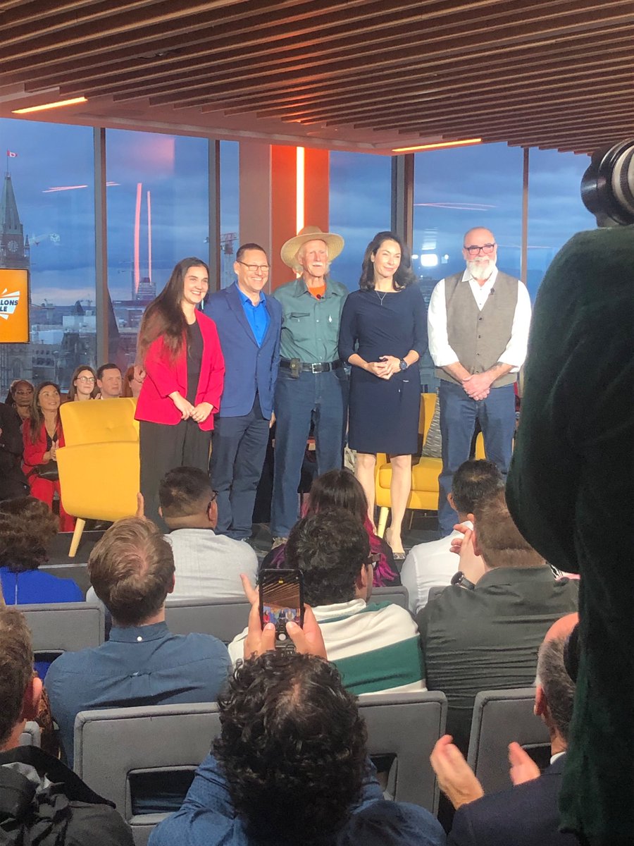 I’m here at the NDP leadership forum where each of the five candidates (pictured below) will participate in individual fireside chats #cdnpoli #NDP