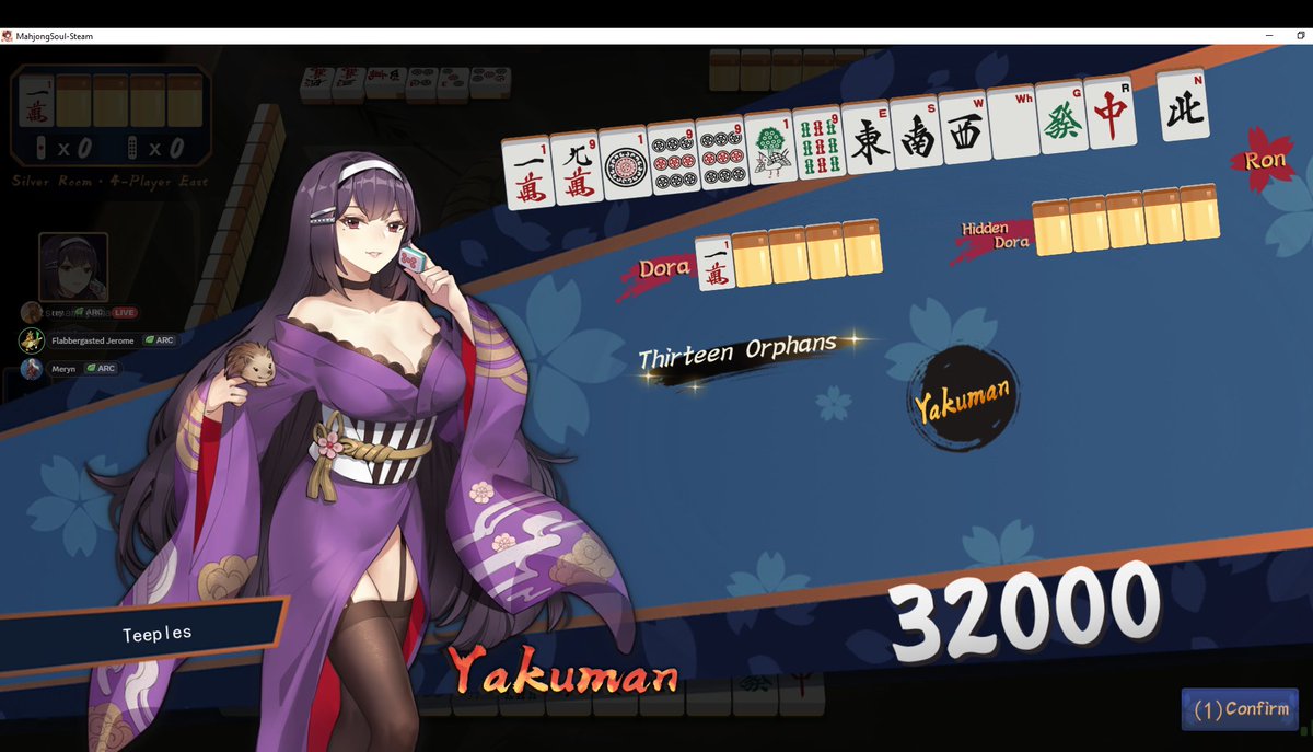 TeeplesTv's tweet image. I have peaked in Mahjong.