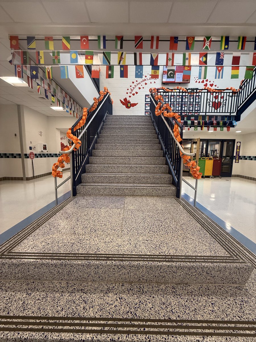 Unity Day here at CRE! We decorated our school with our orange links- scholars wrote one way they can stop bullying! <a href="/CardinalRidgeES/">Cardinal Ridge ES</a>