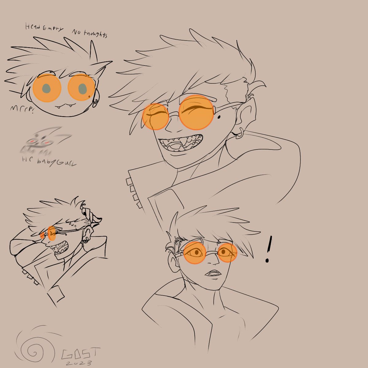 VectdCreations's tweet image. Man the trigun fandom did not treat my ass right.

Heres the vash with expensive glasses