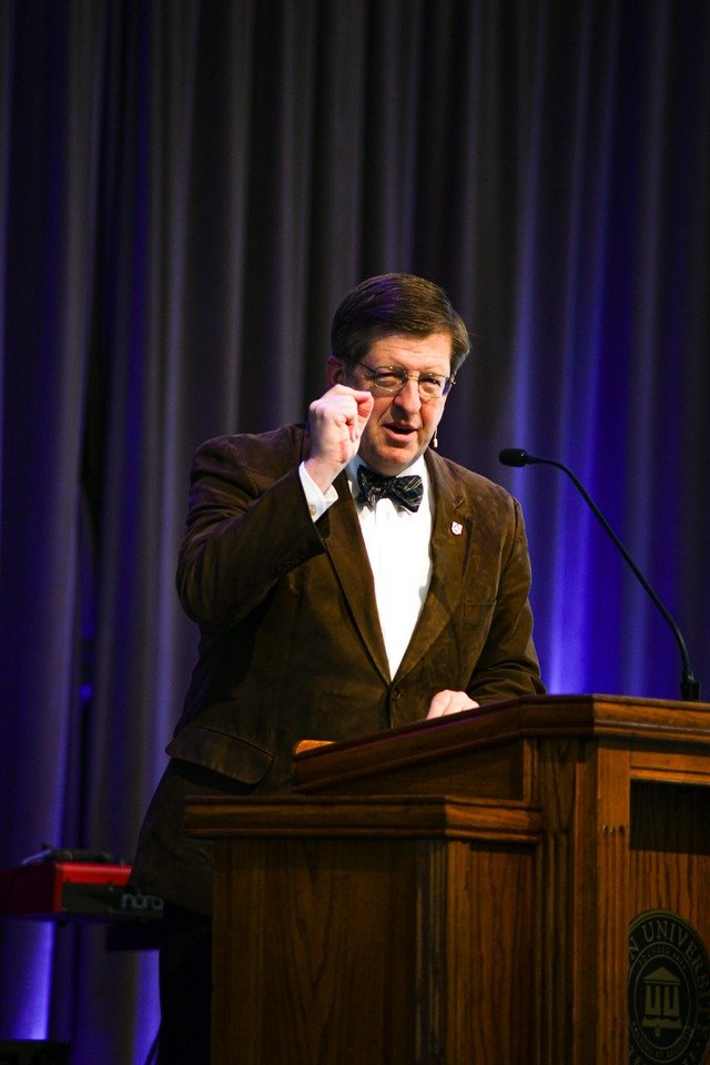 UnionSTM's tweet image. Our dean, Ray Van Neste, reminded us of the importance of thinking deeply &amp;amp; thinking well about the character of God in chapel this morning guiding us to think of how different attributes of God should convict &amp;amp; comfort us.