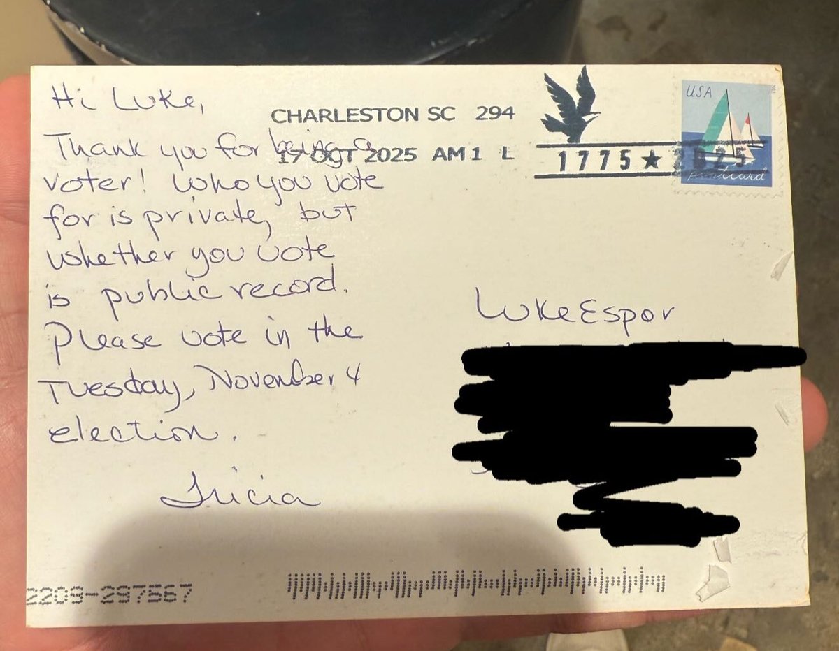 lukeesper's tweet photo. Hey so idk who is writing these but maybe don’t choose the prompt that implies shame if I don’t vote? Weird af https://t.co/9FINIvF4M5