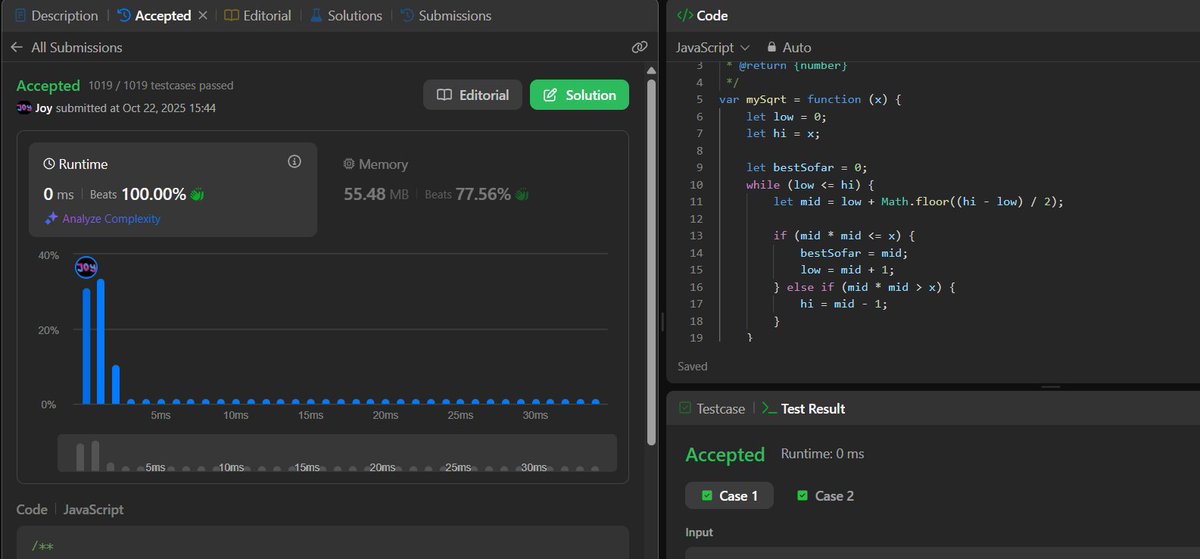 blaq_coder's tweet image. Day 23/100 of #100DaysOfCode
✅ Solved 2 LeetCode problems
Didn’t get to do work on my project today ,was on the move a lot.
Planning to put in a few hours tonight to catch up .
#100DaysOfCode #BuildInPublic