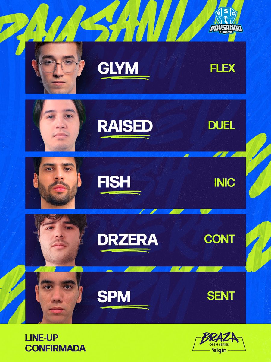 playbraza's tweet image. A terceira line-up do BRAZA Open Series by Elgin está confirmada. 💙🐺

O @papaoe_sports entra na disputa com foco total e objetivo claro. 
#PraCimaPapão

@glymfps 
@raisedfps 
@fishvlr 
@drzzera 
@spmvlr 

Head Coach :@luck_vlr 
Assistant Coach: @nckzera 

Amanhã anunciaremos…