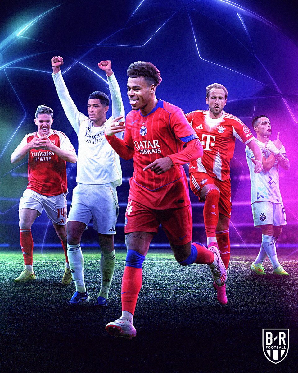 brfootball's tweet image. Teams left in the Champions League with perfect records:
PSG 💯
Bayern 💯
Real Madrid 💯
Inter 💯
Arsenal 💯