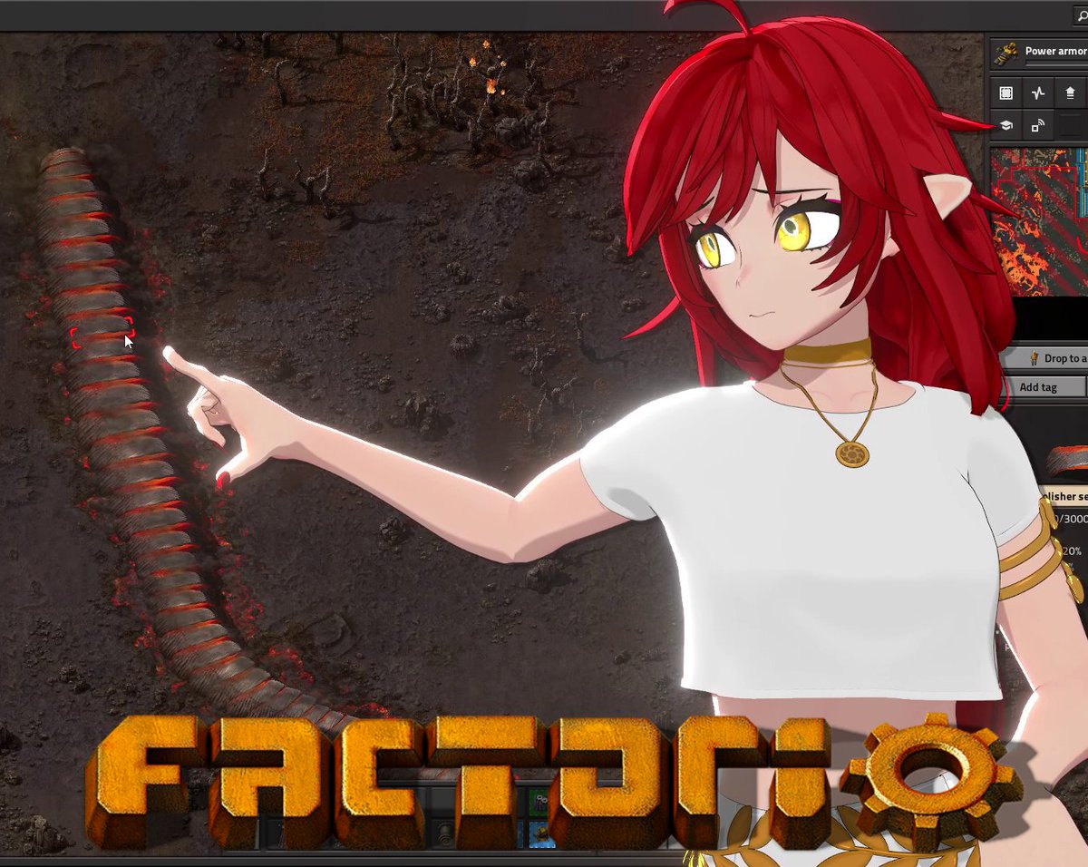 Would you still watch me if I were a [? 𝚂𝚖𝚊𝚕𝚕 𝚍𝚎𝚖𝚘𝚕𝚒𝚜𝚑𝚎𝚛 𝚜𝚎𝚐𝚖𝚎𝚗𝚝 (𝙴𝚗𝚝𝚒𝚝𝚢)]? More Factorio right now!