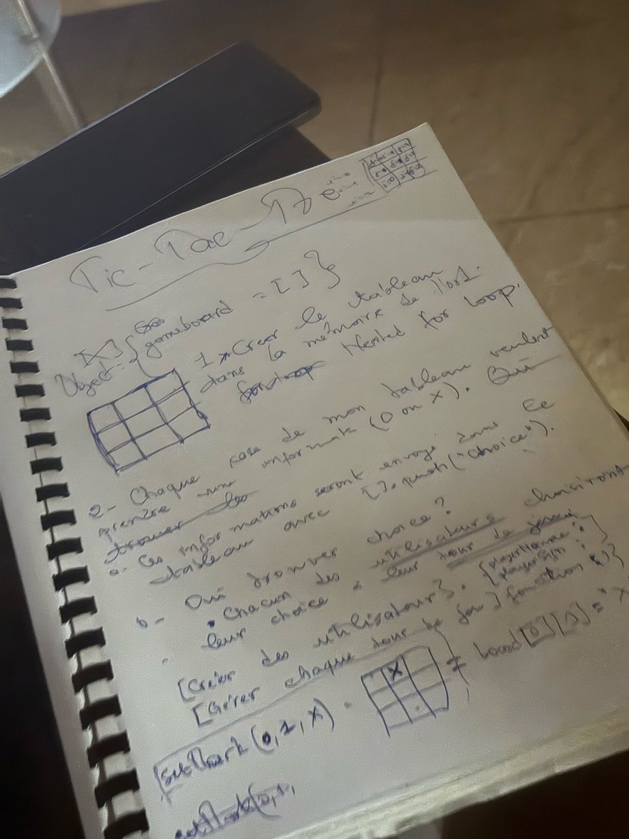 adio_ks's tweet image. Tic-Tac-Toe game code ongoing…
Spent 7 hours getting the console version working 😮💨🤯
A lot of thinking and head gymnastics were made 😵😴
Head’s hot, but it finally runs!
UI version coming tomorrow 👨🏽💻
#TheOdinProject #learningcode