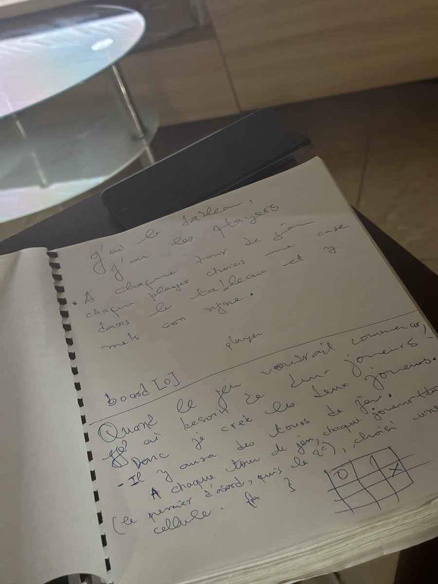 adio_ks's tweet image. Tic-Tac-Toe game code ongoing…
Spent 7 hours getting the console version working 😮💨🤯
A lot of thinking and head gymnastics were made 😵😴
Head’s hot, but it finally runs!
UI version coming tomorrow 👨🏽💻
#TheOdinProject #learningcode
