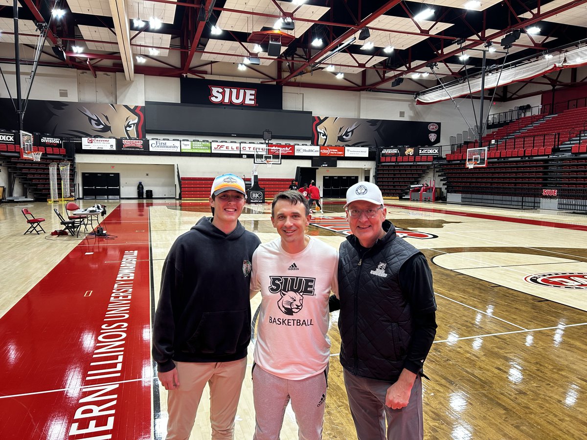 Thankful for our visit from CCF Donor &amp; Season Ticket Holder Doug Villhard and his son Drew at today's practice! Getting ready for a great year in First Community Arena!