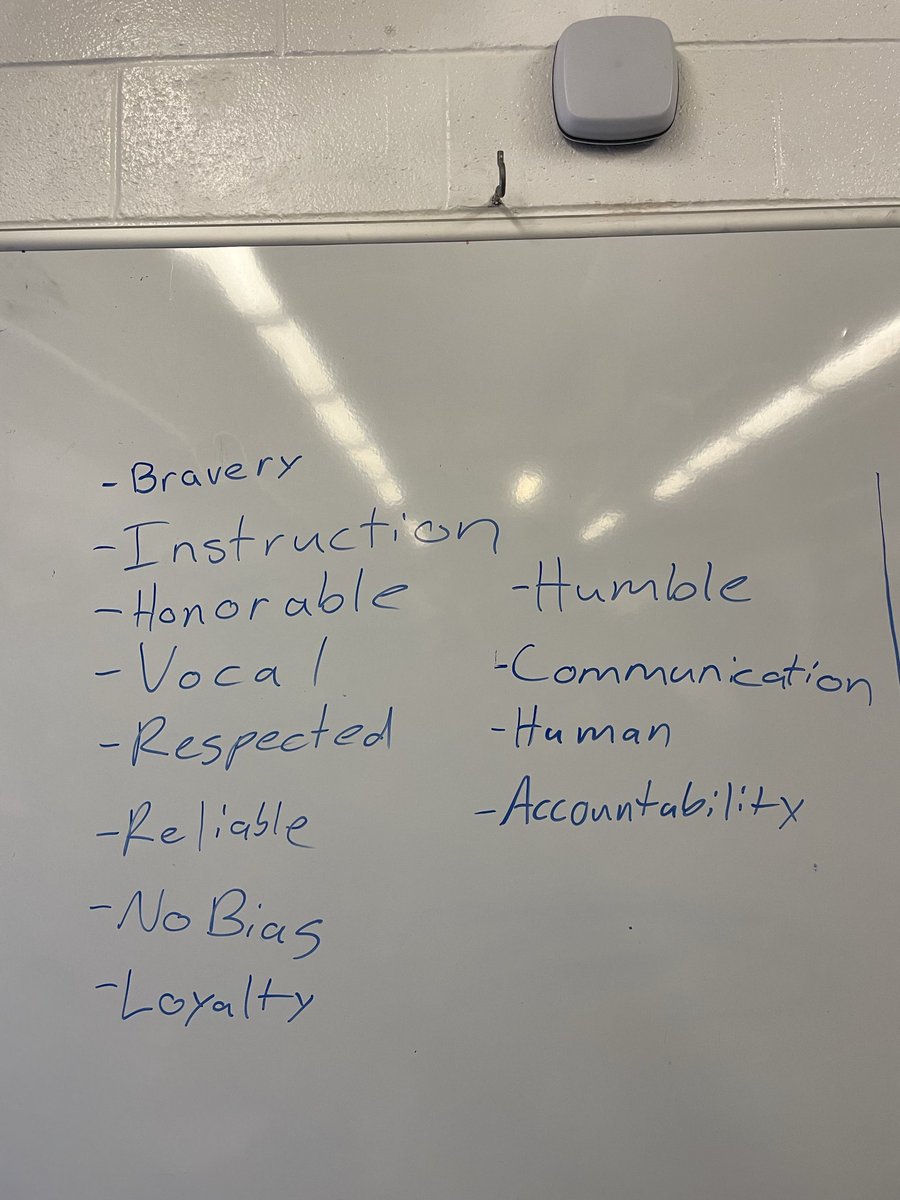 Thank you to Coach Giorgi <a href="/MarcGiorgi1/">Marc Giorgi</a> for leading today's #character session.   Nobody better to speak on leadership characteristics than a man who has served our country at the Naval Academy and Marine Corps.   Thank you for being a Hiller Coach Giorgi!