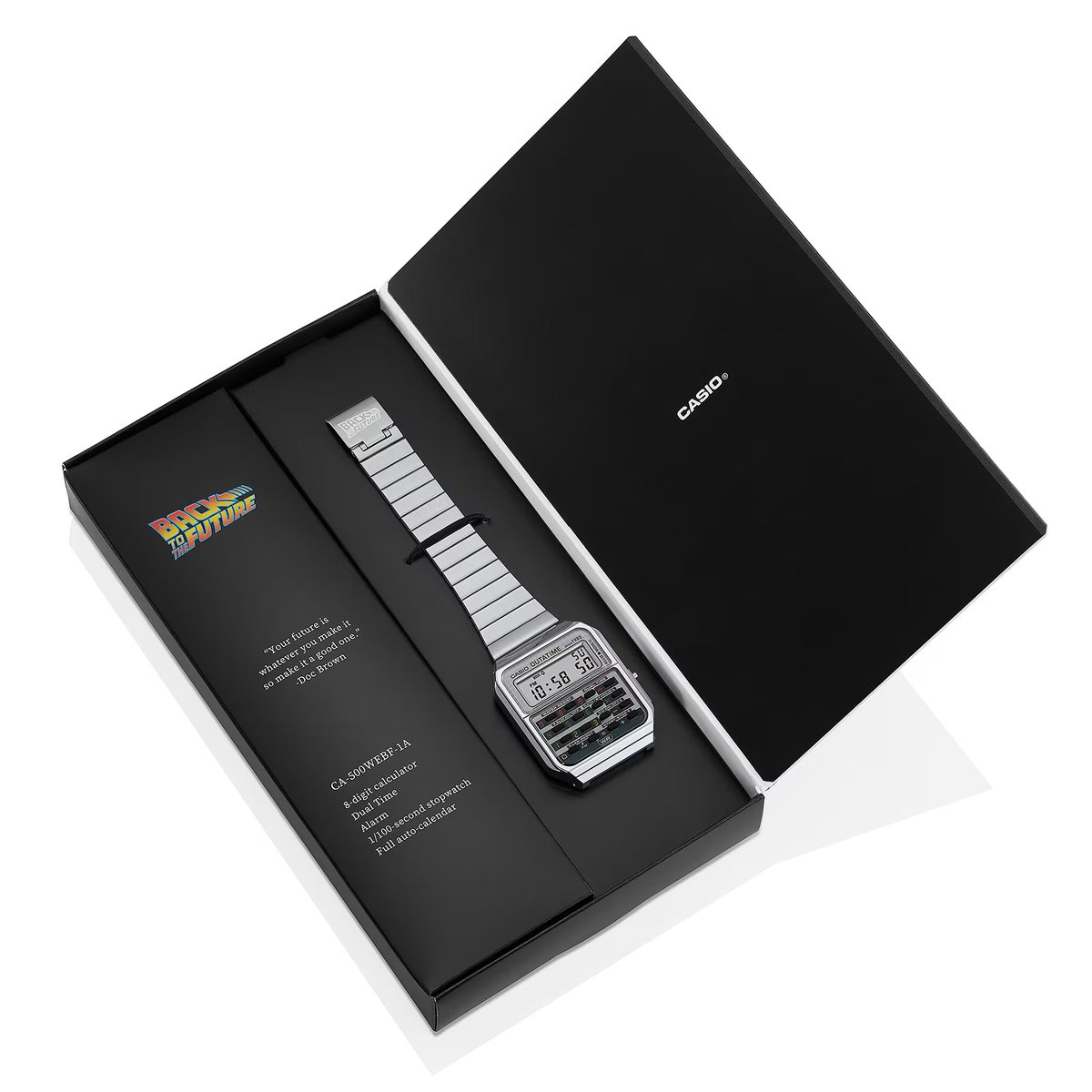 derelojes's tweet photo. Casio CA-500WEBF “Back to the Future”, el regreso de un icono que nunca se fue https://t.co/sLhZXf2HcZ #Casio #CasioBackToTheFuture #BackToTheFuture #derelojes https://t.co/lze5BnP8kH