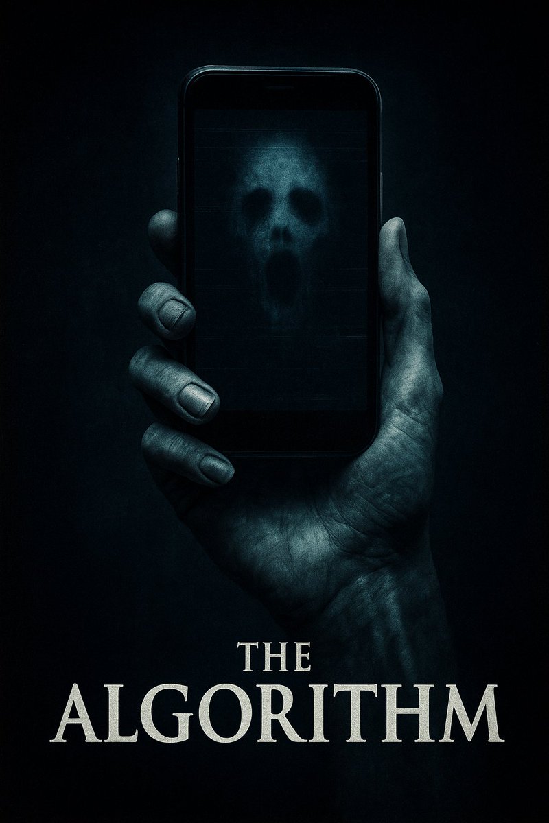 da1elias's tweet photo. I just had this idea of a horror movie concept, based on Ai, social media and demons possessing our digital realm, instead of our physical.

— The Algorithm

> We used to believe in spirits hiding in the dark.
Now they live in the light of our screens—
whispering through code, shaping our choices.

We call it progress.
They call it home.