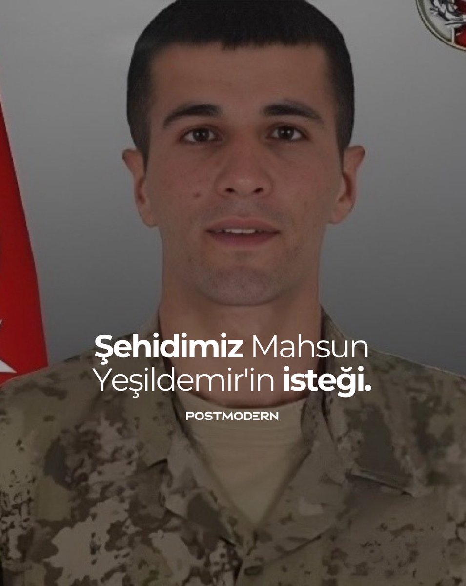 “Şehit olursam her yerde paylaşın beni.” 

RUHUN ŞÂD OLSUN!