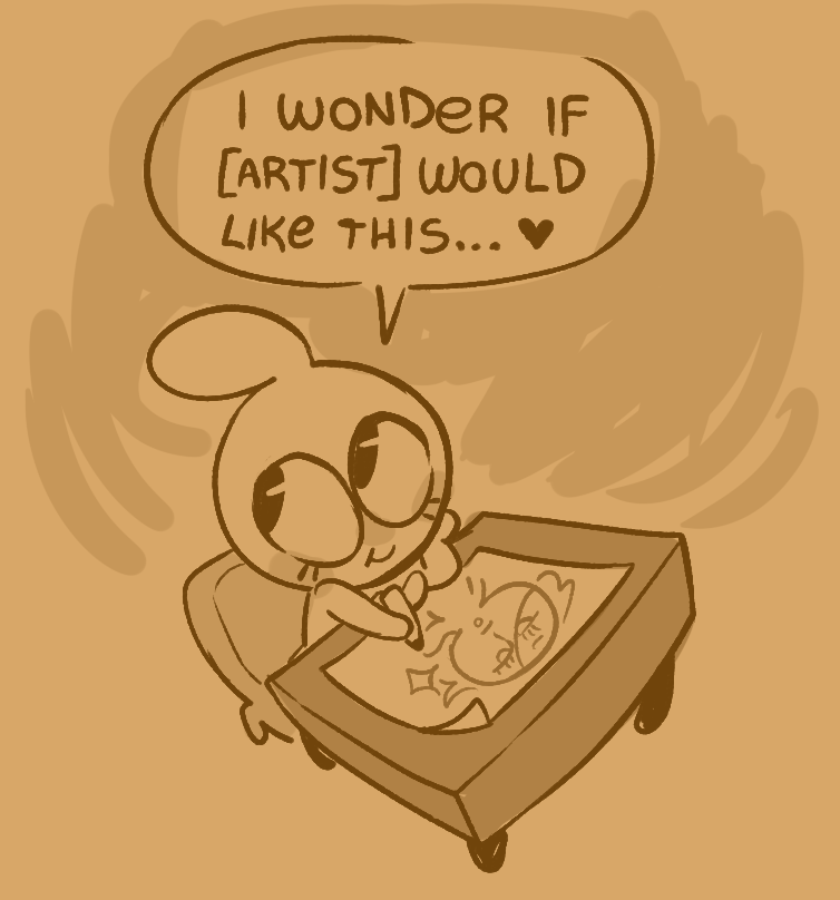 Vitreous_Glassy's tweet image. u ever wanted to impress an artist u like