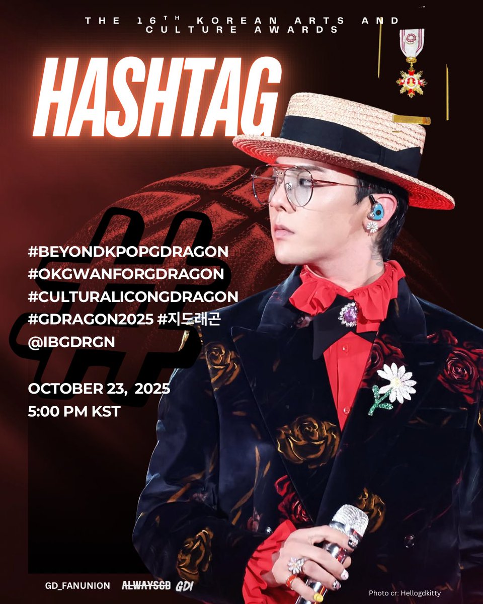 ✨ Celebrating a true cultural icon ✨ G-DRAGON is honored as an