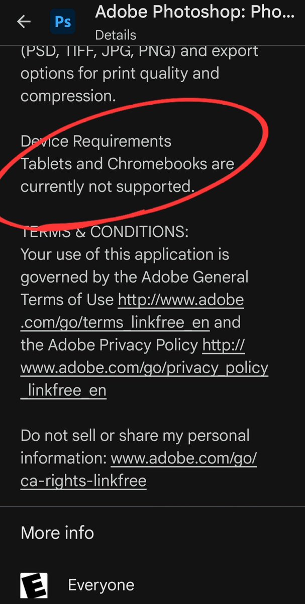 Joe_roswell's tweet image. Hey @Photoshop is the @Android app compatible with tablets yet or only phones like the @GooglePlay  says? Bout to buy a new tablet here.
