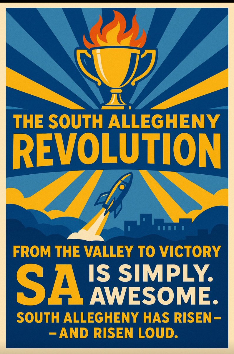 🏆🔥From the Valley to Victory-
 SA is Simply Awesome 💙💛
Once an underdog buried in shadows of Mon Valley, SA has risen LOUD!  Glads have flipped the script &amp; sparked a cultural comeback that’s electrifying the ENTIRE community. Read <a href="/mwhiteburgh/">Mike White</a>  story
post-gazette.com/sports/high-sc…