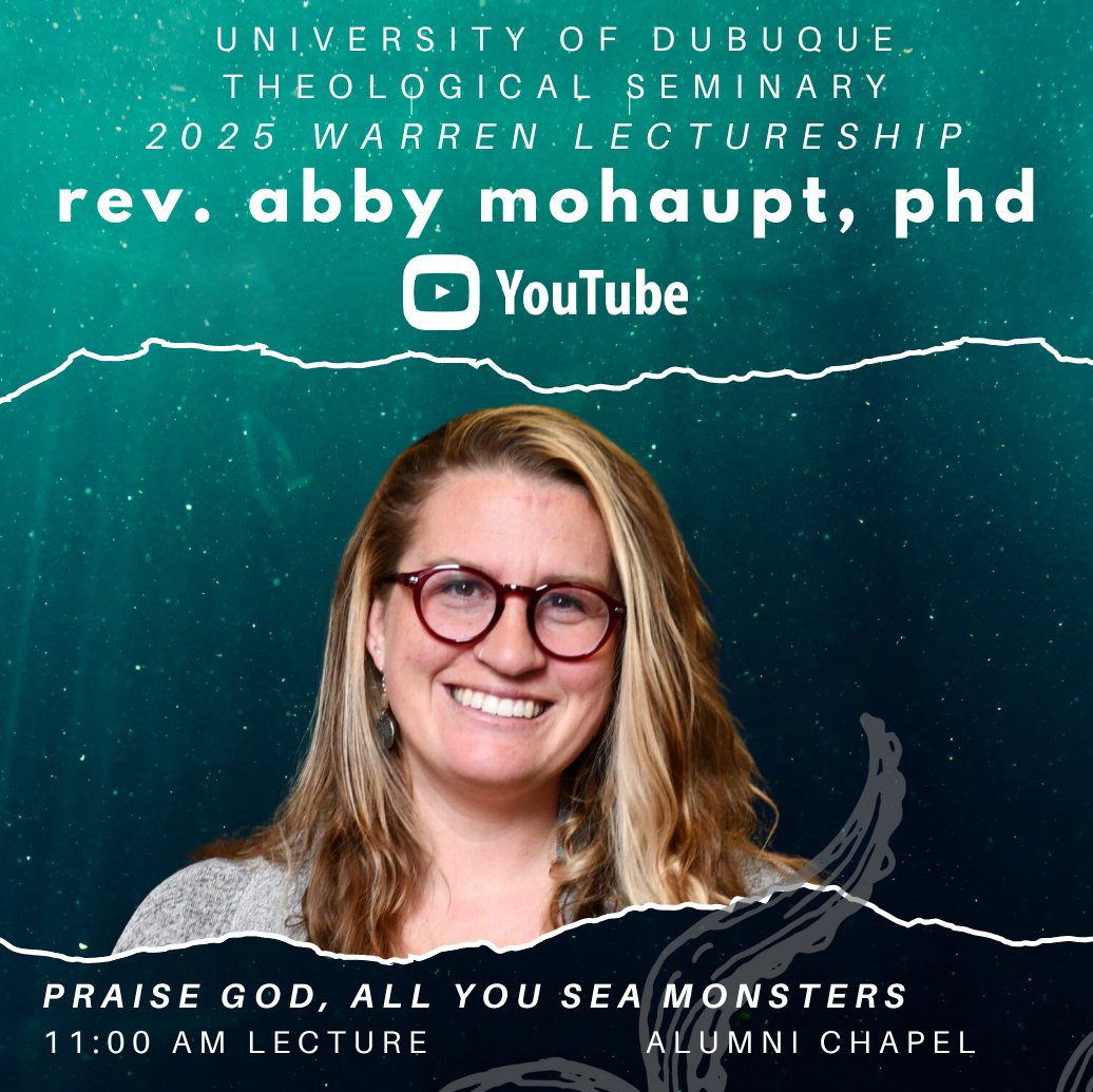 Monday's 2025 Warren Lecture, "Praise God, All You Sea Monsters", was delivered by the rev. abby mohaupt, phd. You can watch the lecture now, on our YouTube channel. While you are there make sure to subscribe! youtu.be/SMyY5GgjvLo #whereuare