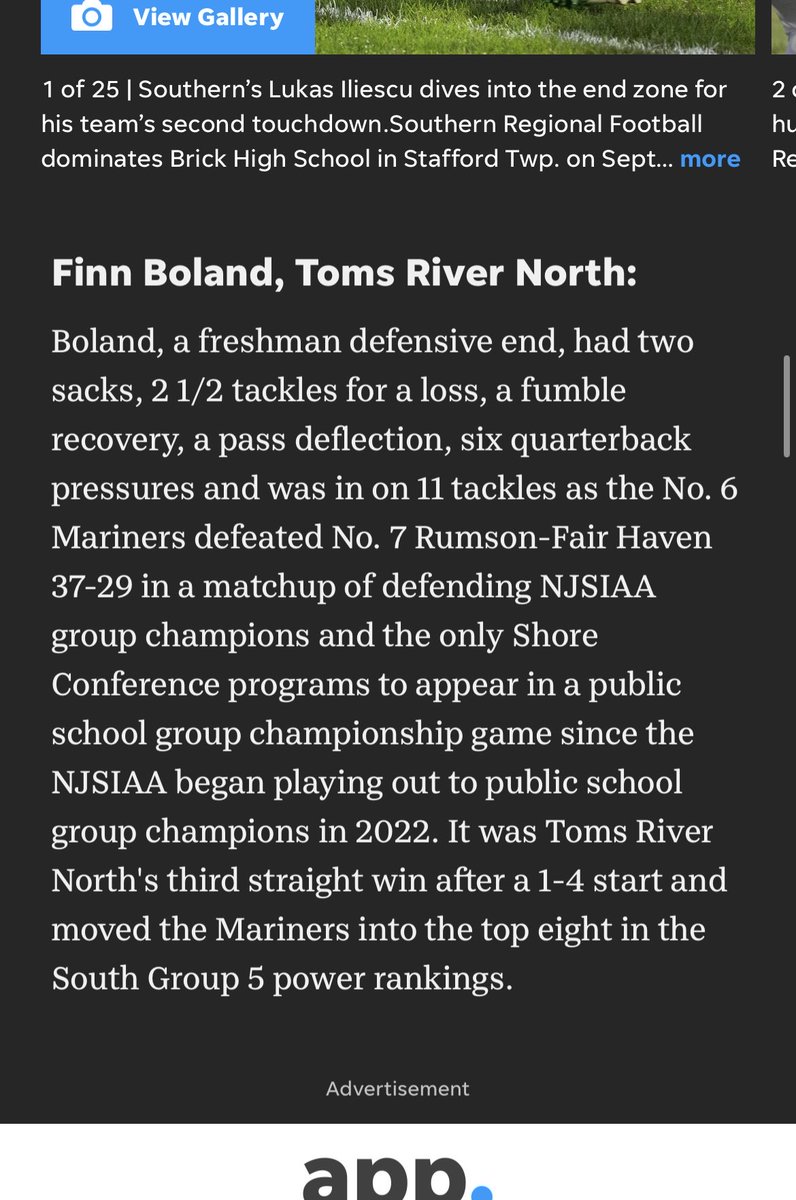 Blessed to be named underclassmen of the week and shore player of the week! #agtg 
<a href="/Trenton928/">Trenton Sherman</a> <a href="/ToledoQBs/">Robert Weiner</a> <a href="/TomLuginbill/">Tom Luginbill 🇺🇸 🏈</a> <a href="/BrianDohn247/">BrianDohn247</a> <a href="/samspiegs/">Sam Spiegelman</a> <a href="/ChadSimmons_/">ChadSimmons</a> <a href="/SWiltfong_/">Steve Wiltfong</a> <a href="/adamgorney/">Adam Gorney</a> <a href="/FriedmanAdamm/">Adam Friedman</a> <a href="/Andrew_Ivins/">Andrew Ivins</a> <a href="/njgridiron_/">NJ Gridiron</a> <a href="/On3sports/">On3</a> <a href="/TheUCReport/">Billy Tucker</a>