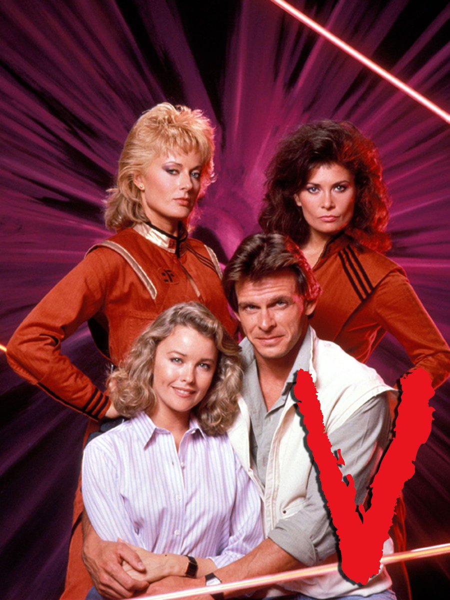 The NBC tv series "V" debuted today in 1984. The show was a continuation of the V franchise about an alien invasion of Earth and was the most expensive series to be produced for television at that time ($1M per episode). The series lasted one year airing 19 episodes. #80s #genx