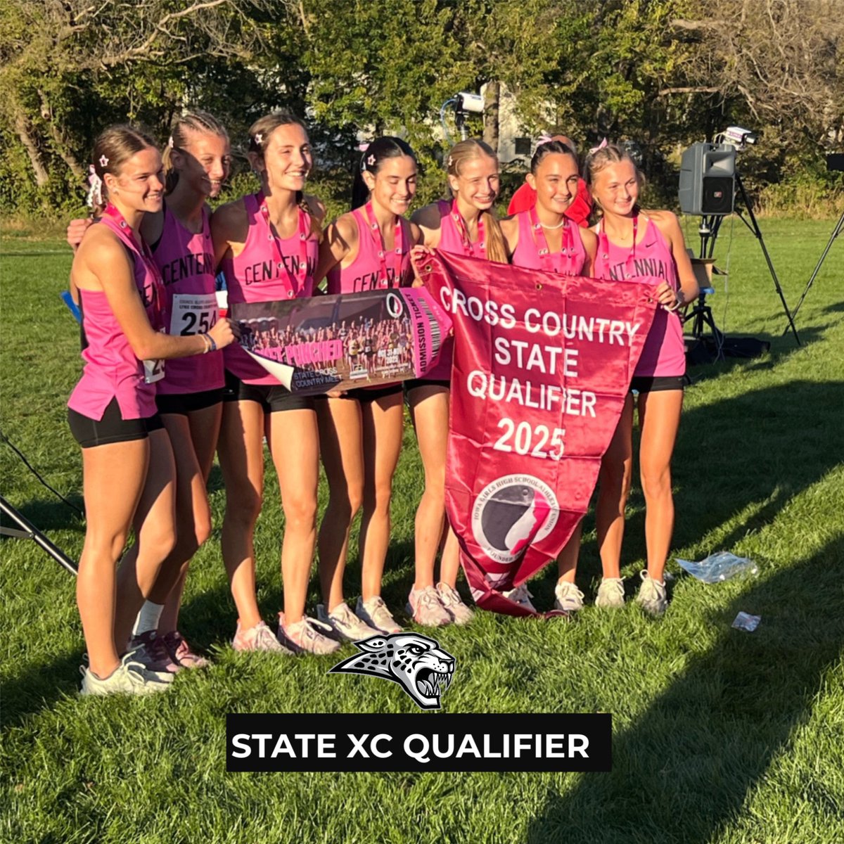 Jaguars_AD's tweet photo. @girlsachs qualifies for the State XC Meet on November 1st at Ft. Dodge https://t.co/DSLGNoI4pK