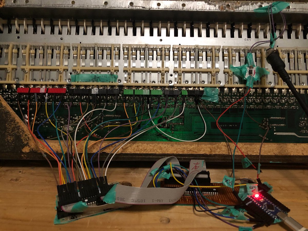 jjjw10's tweet image. エレピのmidi化、こんな感じでやってます