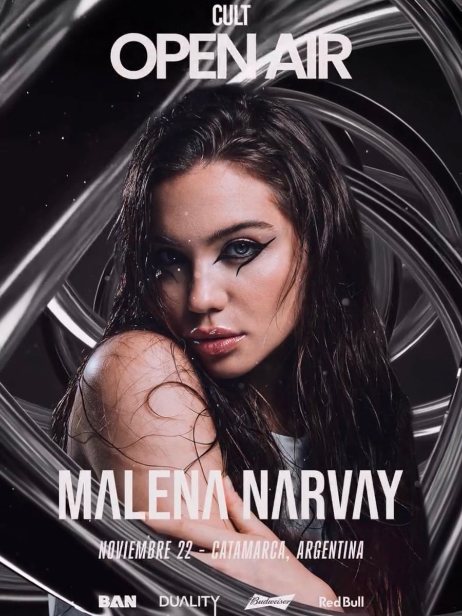 ¿CATAMARCA ESTÁN AHÍ? 🚀

<a href="/LenaNarvay/">Malena Narvay 🖤</a> llega a Catamarca, por primera vez, con un show increíble para todos ustedes 🔥

🎫 Entradas en <a href="/alpogotickets/">Alpogo</a>: alpogo.com/evento/malena-…

¡Nos vemos ahí! 😈