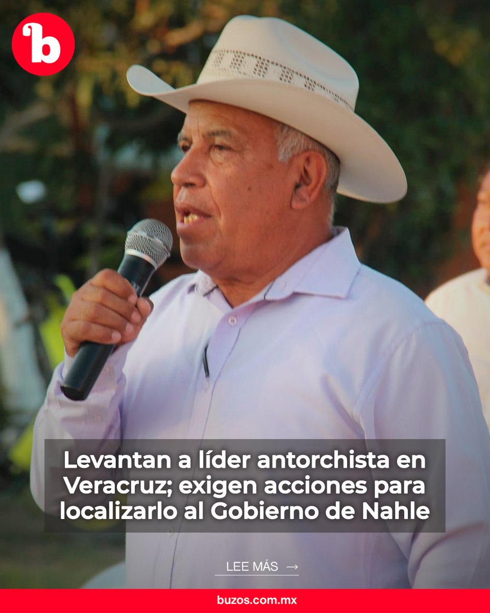BuzosNoticias's tweet photo. Levantan a líder antorchista en Veracruz; exigen acciones para localizarlo al Gobierno de @rocionahle 🔎👣

Antorchistas de todo México también demandan al @GobiernoMX #QueAparezcaHonorioPiña.

Lee más: https://t.co/S02hcWOf4r https://t.co/vpT9gTqD3A