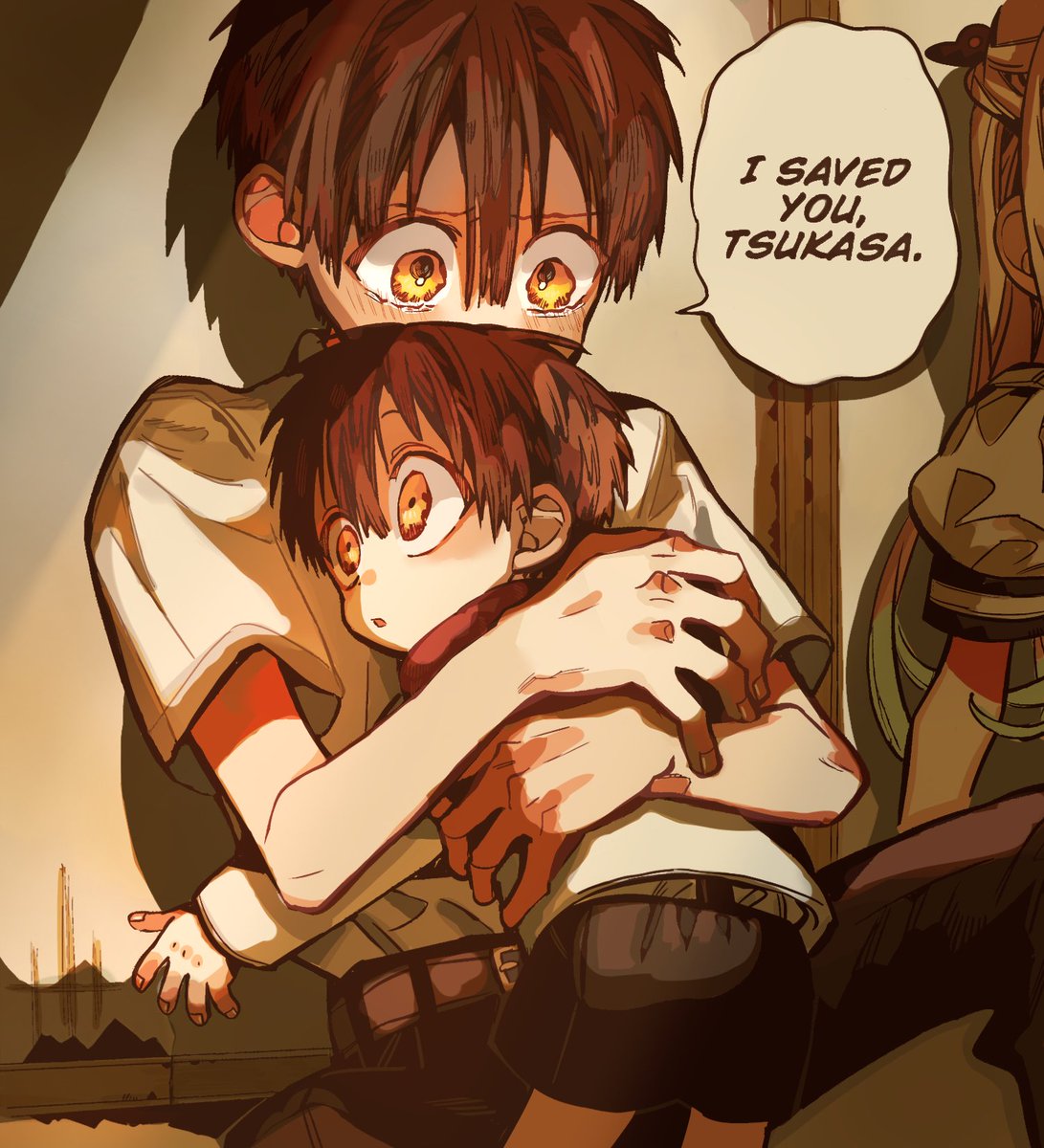 "I saved you, Tsukasa." 🥺

and im crying :&lt;

#hanakokun #tbhk #tbhk130