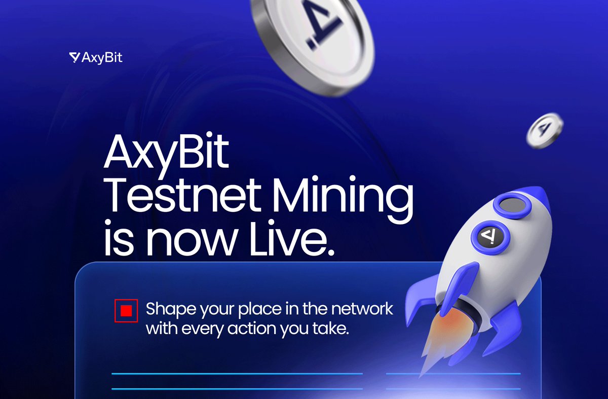It’s time.
AxyBit Testnet Mining is live.
This isn’t just about rewards — it’s about reputation.
Every action you take now shapes your place in the network.
Your name carries weight here.

axybit.xyz/mine