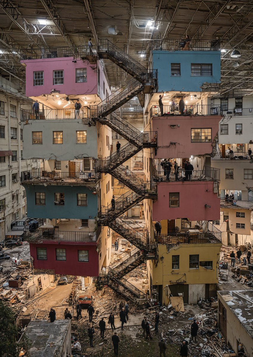 Structural fire escape.