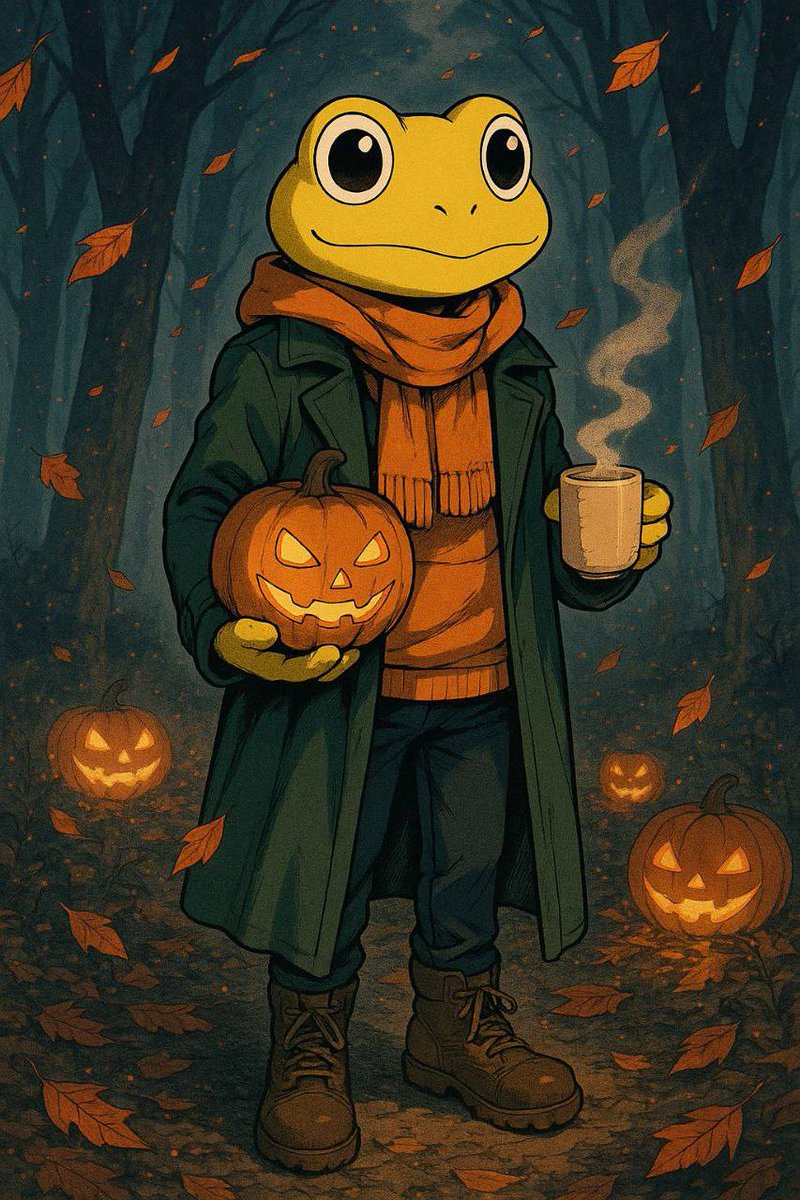 TurboToadToken's tweet image. $TURBO is cozy and ready for the chilly air 🧣 Tell us your favorite warm drink for a spooky season 🎃