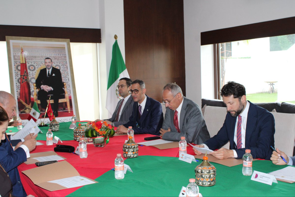 El Excmo. Embajador de Su Majestad el Rey de Marruecos y Decano del Grupo de Embajadores Árabes acreditados en México, Sr. Abdelfattah Lebbar, presidió la reunión de Embajadores Árabes acreditados en México.🗺️🇲🇦🇲🇽