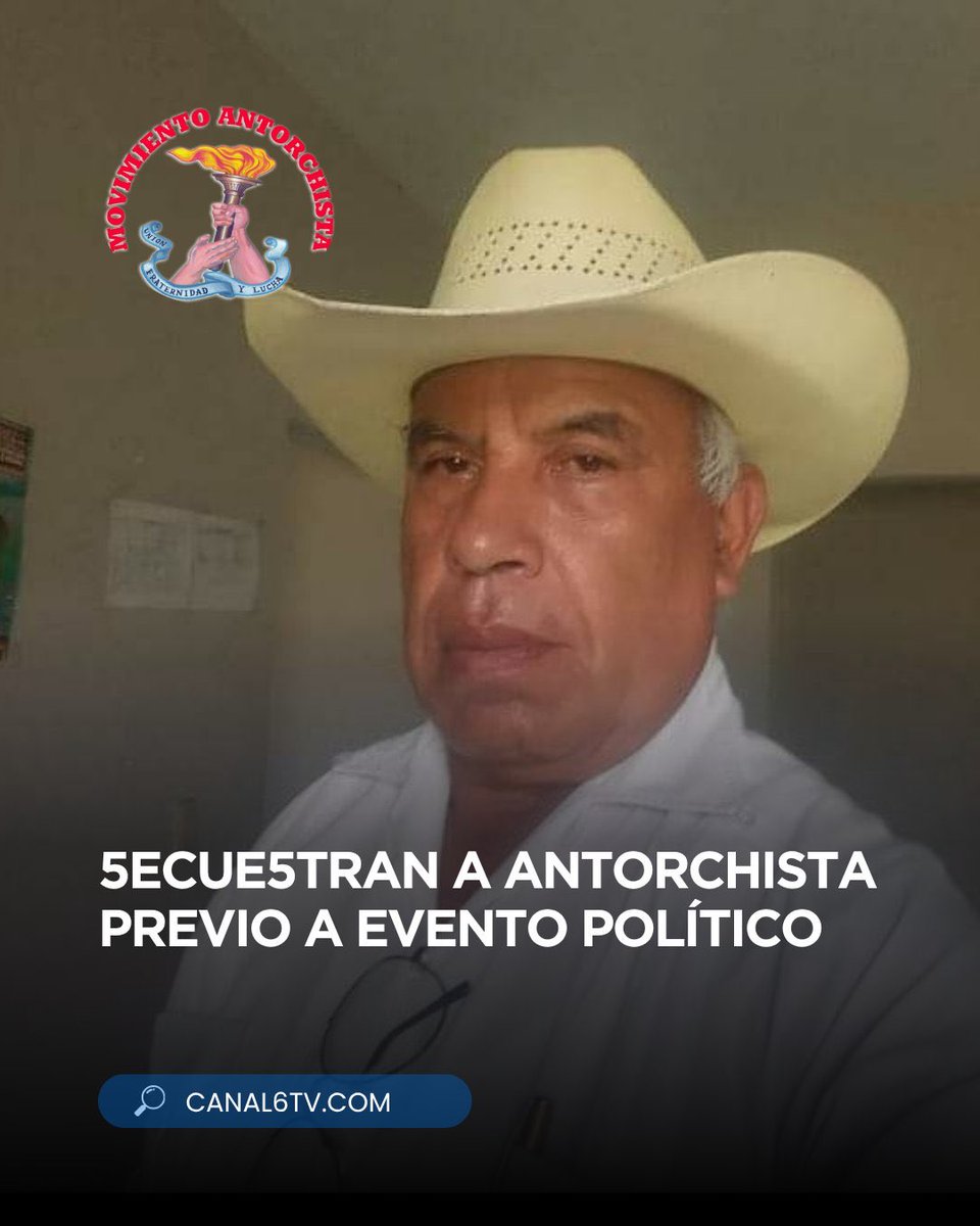 🫵🏼😠 Exigimos la INMEDIATA intervención del <a href="/GobiernoVer/">Gobierno de Veracruz</a> y la Fiscalía del Estado, por la desaparición de nuestro camarada. 

Este acto ocurre días antes del aniversario antorchista en el municipio, lo que sugiere un claro tinte político en la agresión.  
#QueAparezcaHonorioPiña