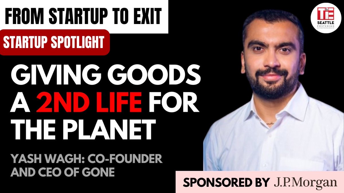 From Idea to Impact: The Journey of Gone and Yash Wagh 
Listen to the TiE Seattle’s 
Startup to Exit podcast: next episode on 
Buzzsprout -buzzsprout.com/2234096/episod…
YouTube- youtu.be/brkzOYdHKPM

#Entrepreneurship #Resilience #TiESeattle #StartupJourney #Mentorship #Innovation