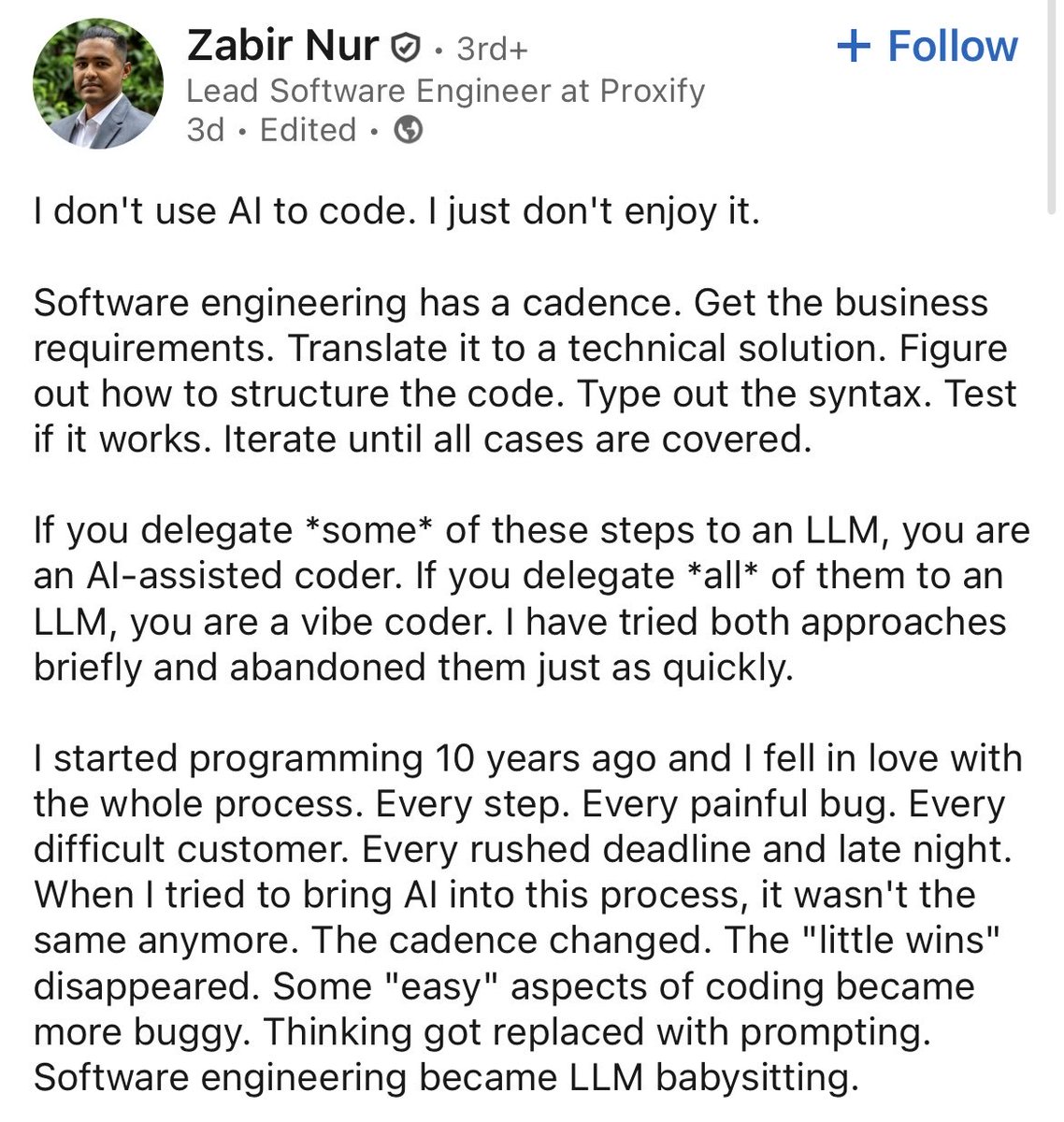AndyObtiva's tweet image. #softwareengineering #software #dev #maintainability #programming #code #ai #artificial_intelligence
