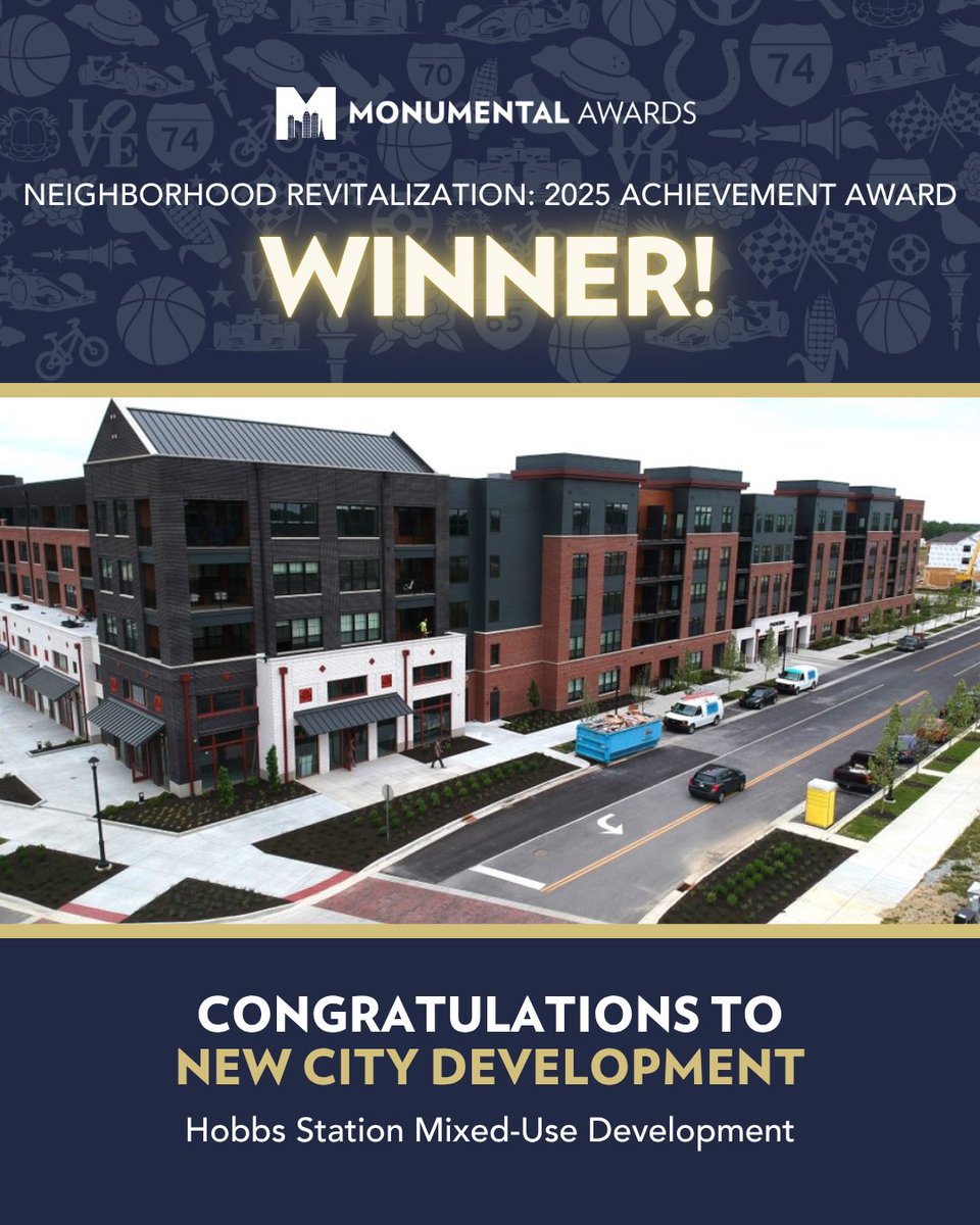 Join us in congratulating New City Development, our #AchievementAward winner in the #NeighborhoodRevitalization category at this year’s #MonumentalAwards for their work at Hobbs Station!