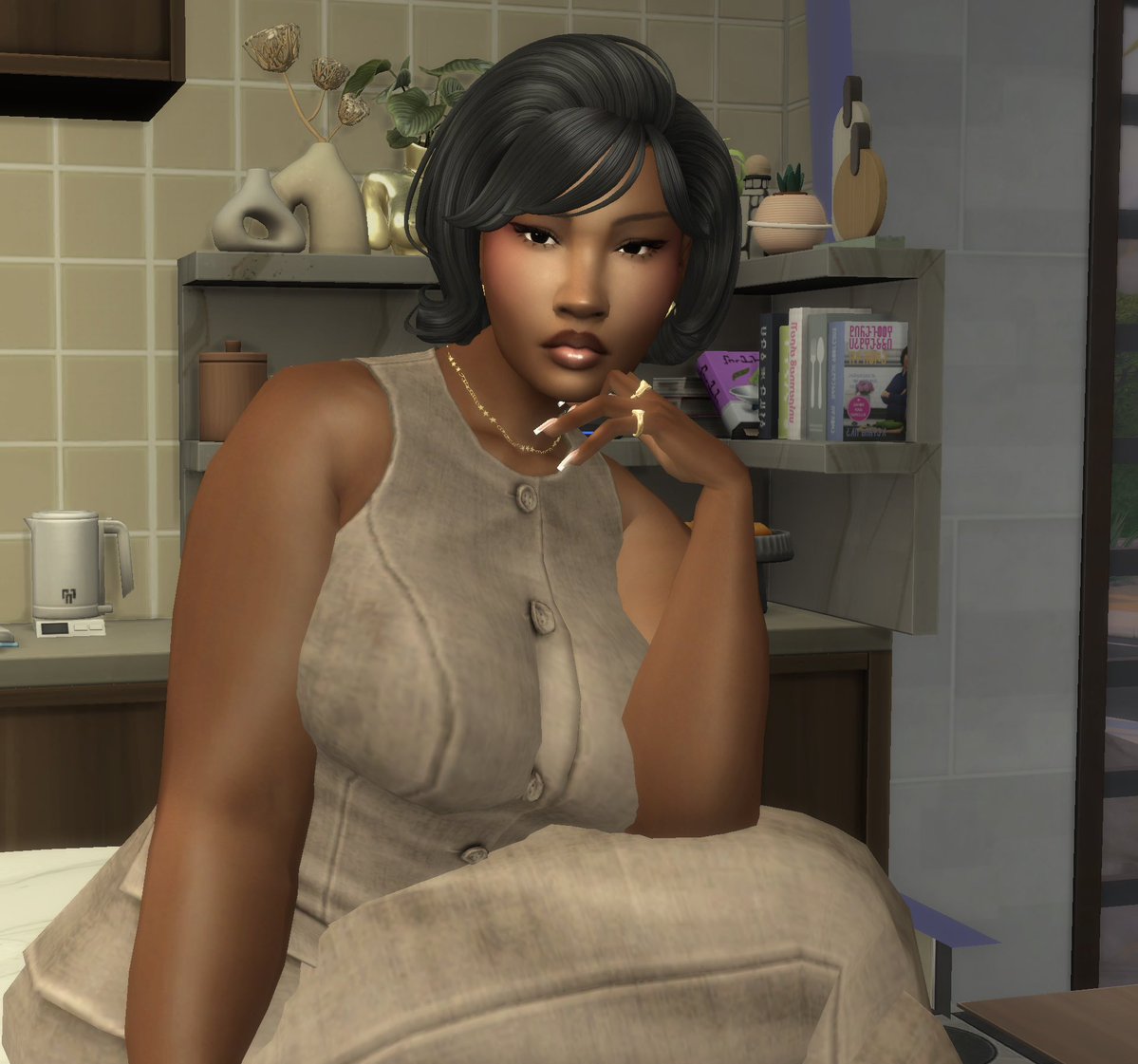 mainchrctrtrait's tweet image. I promise y'all autumn has a family, she didn't just spawn into San Myshuno I just haven't shown them because they haven't gotten makeovers yet