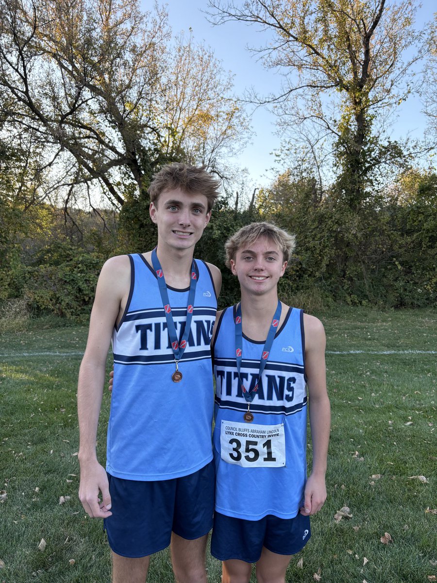On to State! Congrats to Evan Lillie (7th) and Kevin Coots (10th) for punching their ticket to the State Cross Country Meet in Fort Dodge next week!