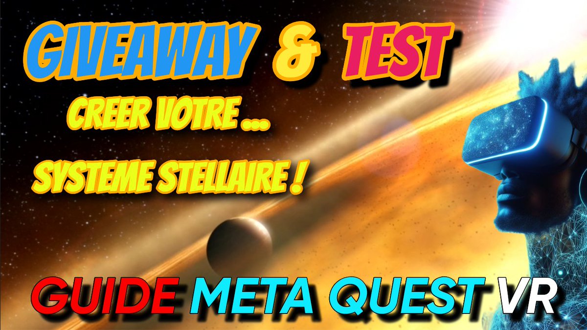 GUIDEMETAQUEST's tweet image. Space Simulator 3D: Giveaway & Review Meta Quest. Create your universe!
youtu.be/f6A-U5CkHgM
#mr #vr #metaquest #metaquest2 #metaquest3 #giveaway #review #SpaceSimulator3D #VisuelSpatial #VRSpace #ExplorationCosmique #UniverseVR #AstronomieVR #StellarVR #UniverseExplorer