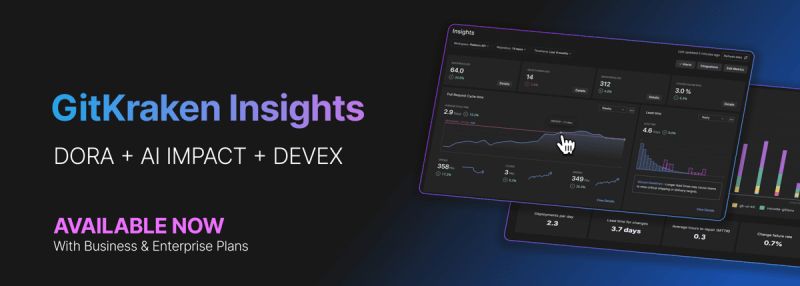 GitKraken's tweet image. AI adoption is easy.
Proving ROI is hard.
GitKraken Insights solves this. Engineering intelligence that shows:
→ Which AI tools actually work
→ Where teams lose 20-30% capacity to friction
→ Real impact on delivery performance
80% cheaper than traditional SEI.…