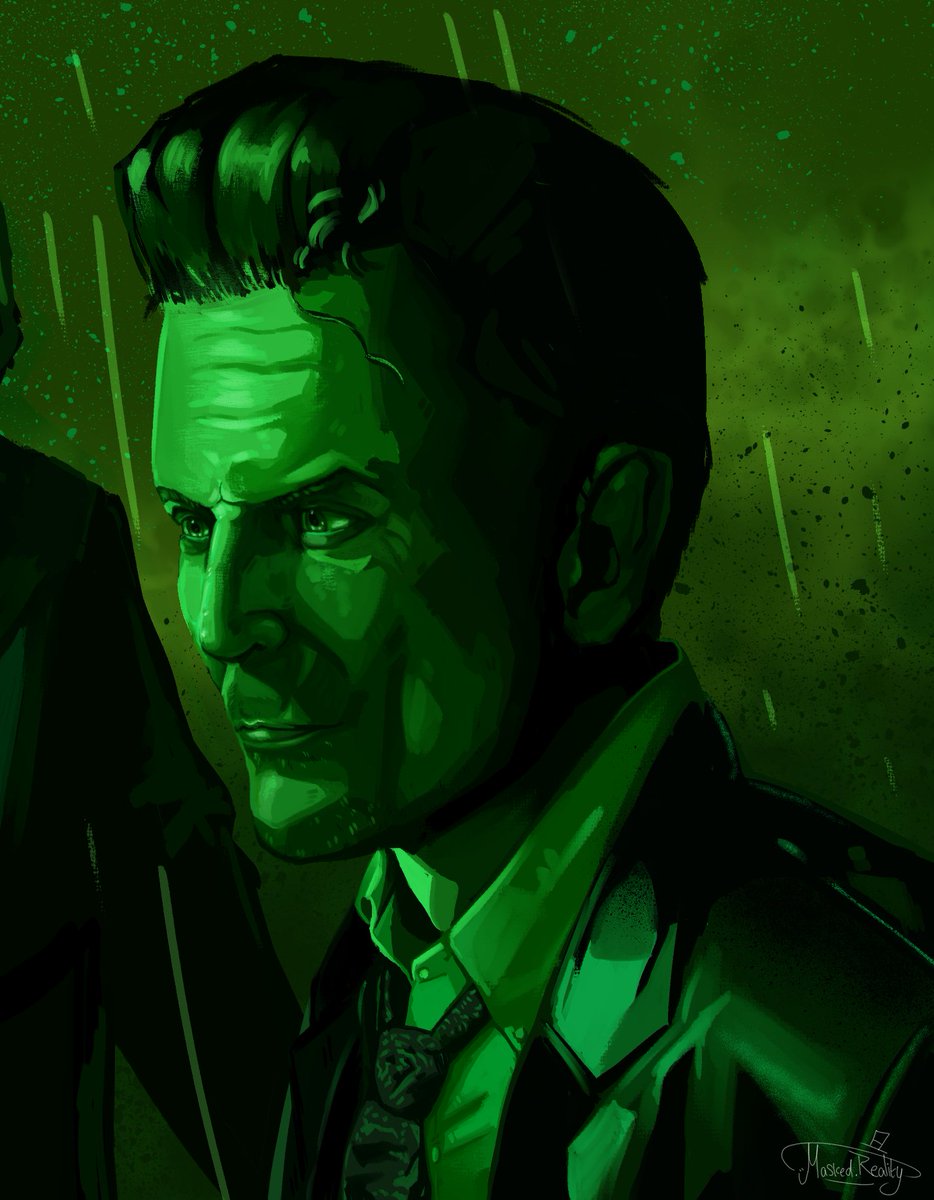 Another casey piece from today! 💚☕️ #alanwake #samlake #alexcasey #AW2 #alanwake2 <a href="/SamLakeRMD/">Sam Lake</a>