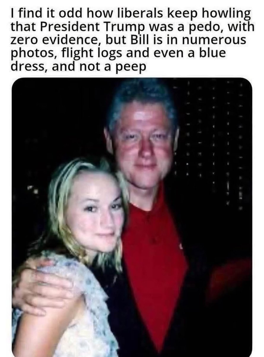 Trump banned Epstein from Mar-a-lago in 2007 and cut all ties with him. 

Clinton and others continued their association with Epstein long after Epstein's 2008 arrest and conviction. Hillary and Bill had Ghislane Maxwell at their daughter's wedding. 

Crickets. 

If Biden's FBI