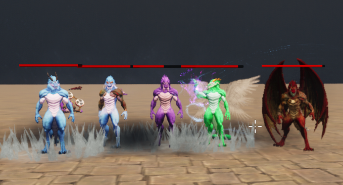 A very chill 🧊❄️ group photo from Unreal Wednesday, with a few updates in the dev stream room! 🛠🐲