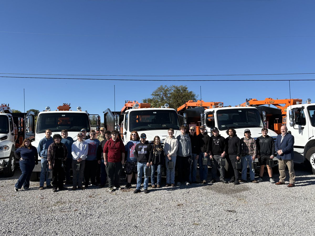 Portland High School Welding students participated in the Goodlettsville Industrial Day. They toured CMI Equipment supplier that serves TN and KY. CMI sells and services equipment necessary to keep cities, counties and road departments operating.
