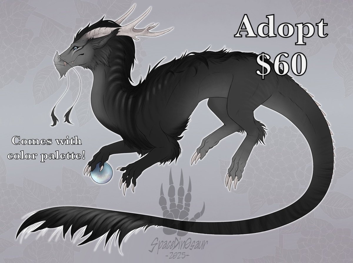 Space_Din0saur's tweet image. New dragon adoptable! The buyer will get a version with no watermark and with a color palette!

Likes and reposts are appreciated!

#adopt #adoptable #dragon #scalie #character_design