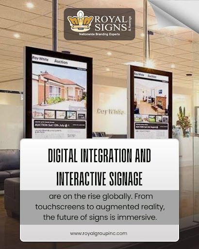 RoyalSigns_USA's tweet image. The future of signage is here, immersive, interactive, and digital. From touchscreen displays to augmented reality, we create signs that engage, inform, and inspire.
#DigitalSignage #InteractiveDisplays #FutureOfSignage #SmartSignageSolutions #SigangeExperts