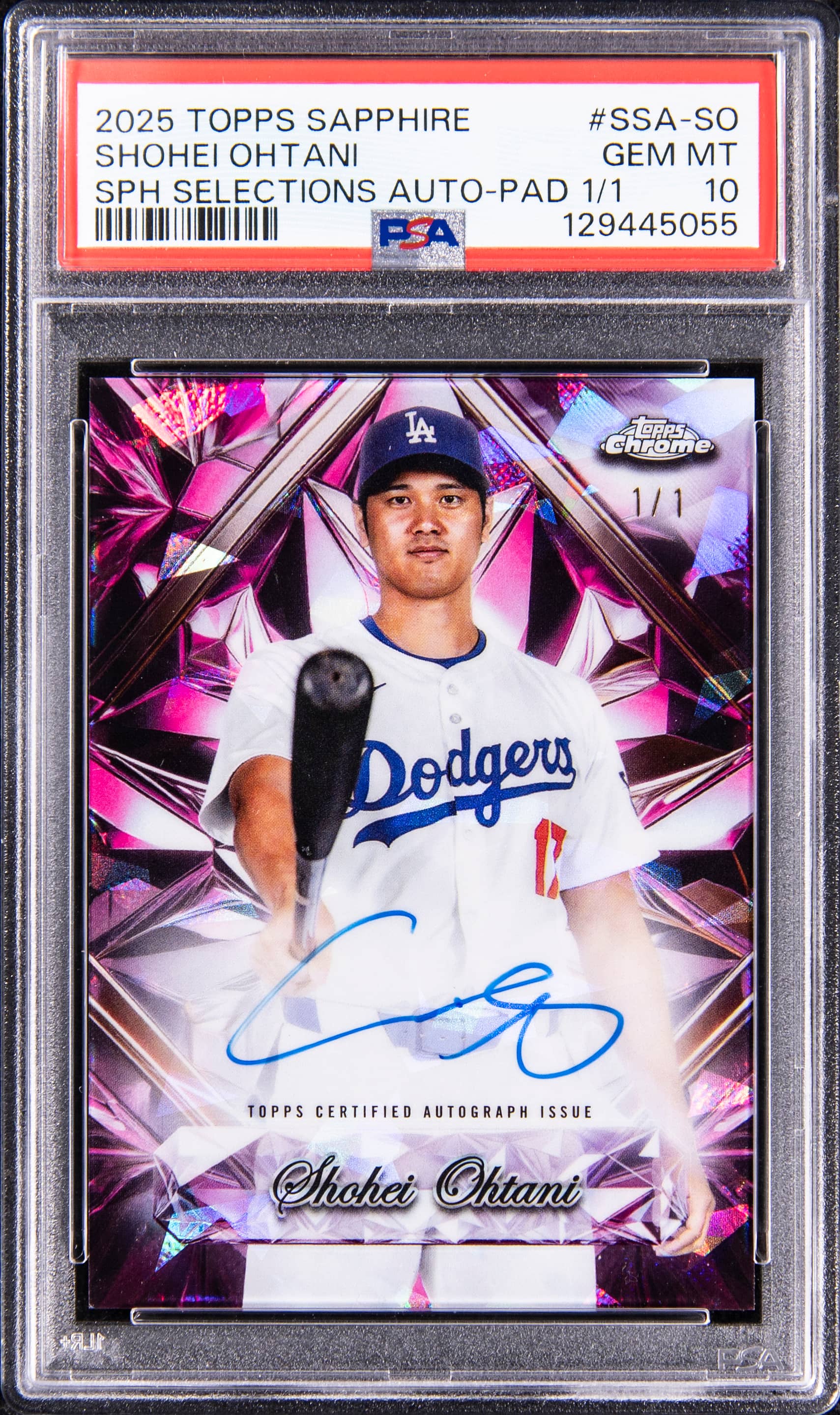 【PSA9鑑定品】大谷翔平2022 Tops Chrome Sapphire PSA9鑑定品】大谷翔平2022 Tops Chrome Sapphire