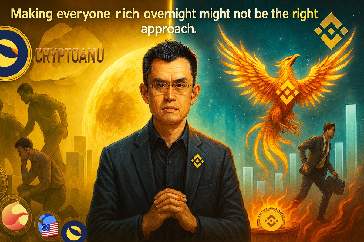 🚨“Making everyone rich overnight might not be the right approach.”  CZ on $LUNC recovery.

Post-LUNA collapse, two groups emerged:
1️⃣ Survivors, rebuilding trust.
2️⃣ Opportunists, betting on redemption.

The real question: can #LUNC balance both? 

#CoinEx #CoinExCreators

🧵👇